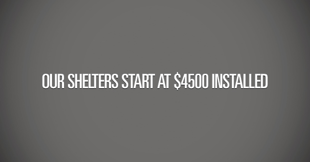 Tornado Shelters start at $3,999 installed